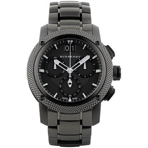 Burberry Men's BU9801 Chronograph Black Stainless Steel 